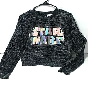 H&M Divided Star Wars Theme Crop Sweater